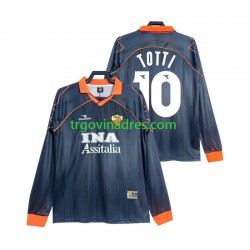 Muški Treći Dres Roma Totti 10 Retro 2000 1999 s Dugim Rukavima