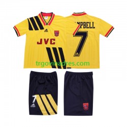 Dječji Gostujući Dres Arsenal CAMPBELL 7 Retro 1993 1994 s Kratkih Rukava