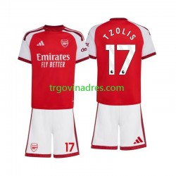 Dječji Domaći Dres Arsenal Christos Tzolis 17 2026-2027 s Kratkih Rukava
