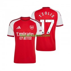 Muški Domaći Dres Arsenal Christos Tzolis 17 2026-2027 s Kratkih Rukava