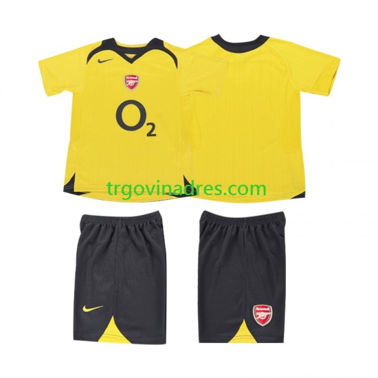 Dječji Gostujući Dres Arsenal Retro 2005 2006 s Kratkih Rukava