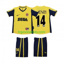 Dječji Gostujući Dres Arsenal Thierry Henry 14 Retro 2000 2001 s Kratkih Rukava
