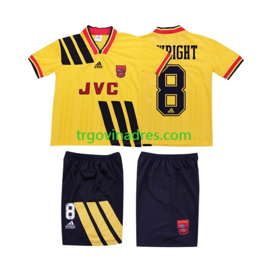 Dječji Gostujući Dres Arsenal WRIGHT 8 Retro 1993 1994 s Kratkih Rukava