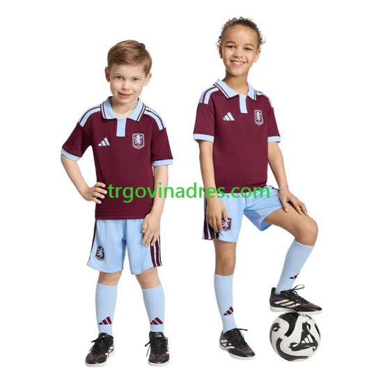 Dječji Domaći Dres Aston Villa 2026-2027 s Kratkih Rukava