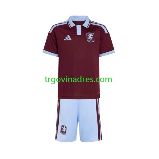 Dječji Domaći Dres Aston Villa 2026-2027 s Kratkih Rukava