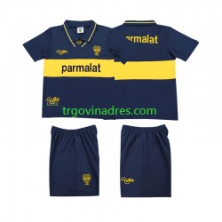 Dječji Domaći Dres CA Boca Juniors Retro 1993 1995 s Kratkih Rukava
