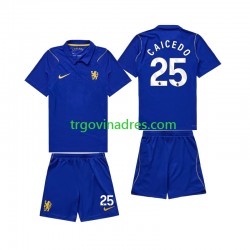 Dječji Domaći Dres Chelsea Moises Caicedo 25 2026-2027 s Kratkih Rukava