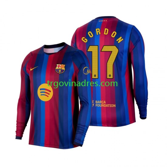 Muški Domaći Dres FC Barcelona Anthony Gordon 17 2026-2027 s Dugim Rukavima