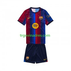 Dječji Domaći Dres FC Barcelona 2026-2027 s Kratkih Rukava