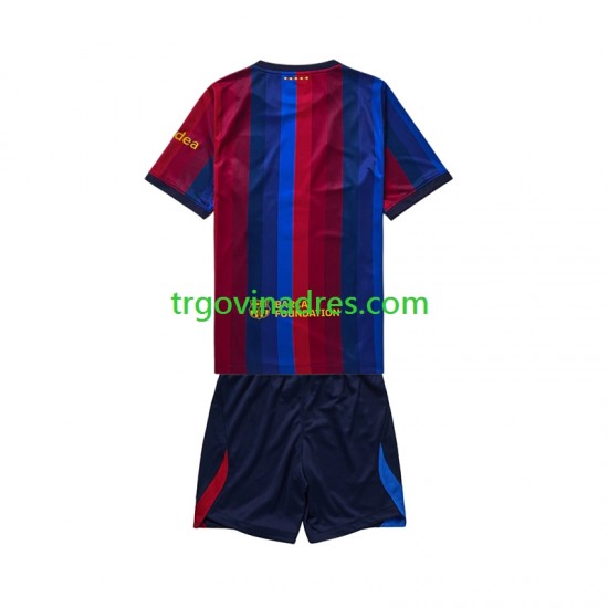 Dječji Domaći Dres FC Barcelona 2026-2027 s Kratkih Rukava