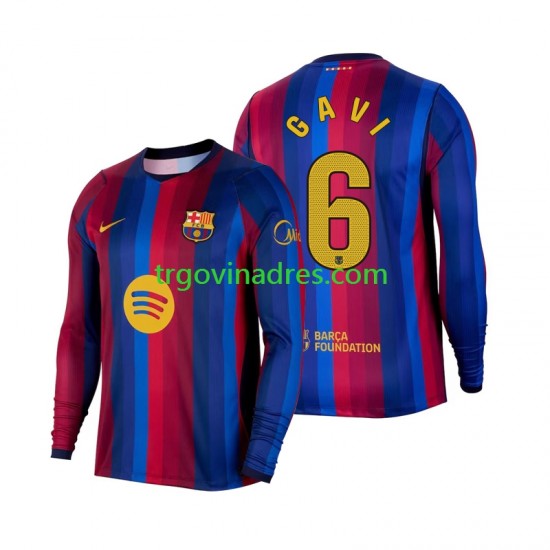 Muški Domaći Dres FC Barcelona Gavi 6 2026-2027 s Dugim Rukavima