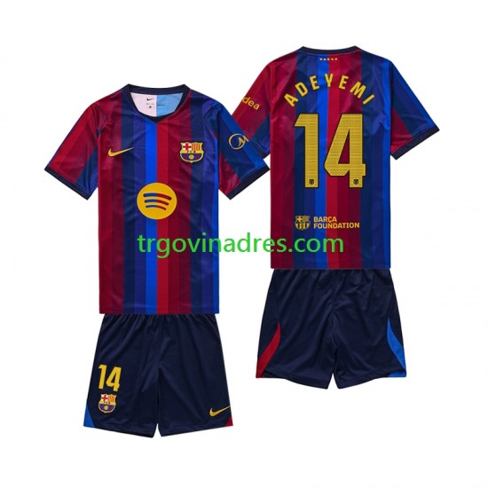 Dječji Domaći Dres FC Barcelona Karim Adeyemi 14 2026-2027 s Kratkih Rukava