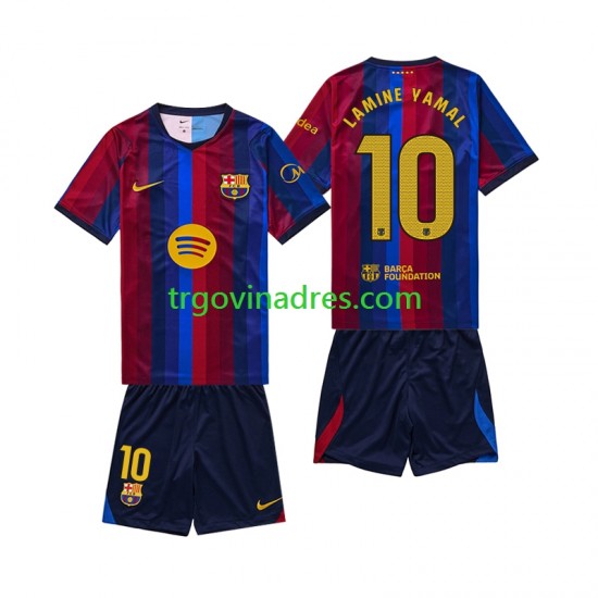 Dječji Domaći Dres FC Barcelona Lamine Yamal 10 2026-2027 s Kratkih Rukava