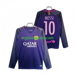 Muški Gostujući Dres FC Barcelona Lionel Messi 10 Retro 2016 2017 s Dugim Rukavima