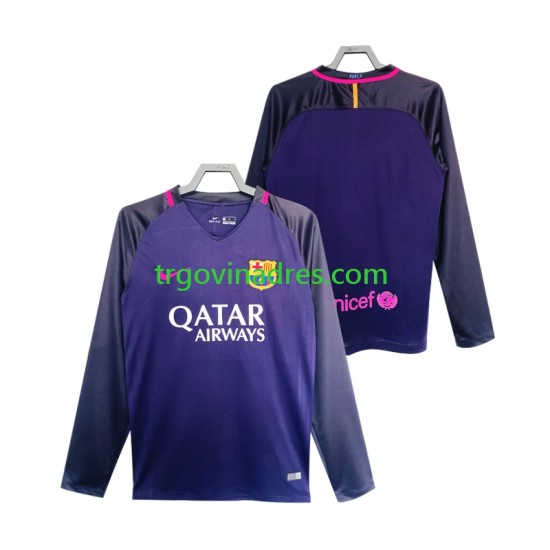 Muški Gostujući Dres FC Barcelona Retro 2016 2017 s Dugim Rukavima