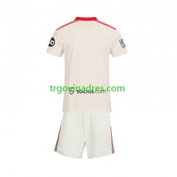 Dječji Domaći Dres Sevilla FC Retro 2025-2026 s Kratkih Rukava