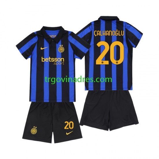 Dječji Domaći Dres Inter Milan Hakan Calhanoglu 20 2026-2027 s Kratkih Rukava