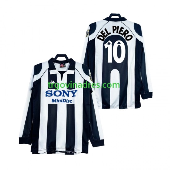 Muški Domaći Dres Juventus DEL PIERO 10 Retro 1997 1998 s Dugim Rukavima