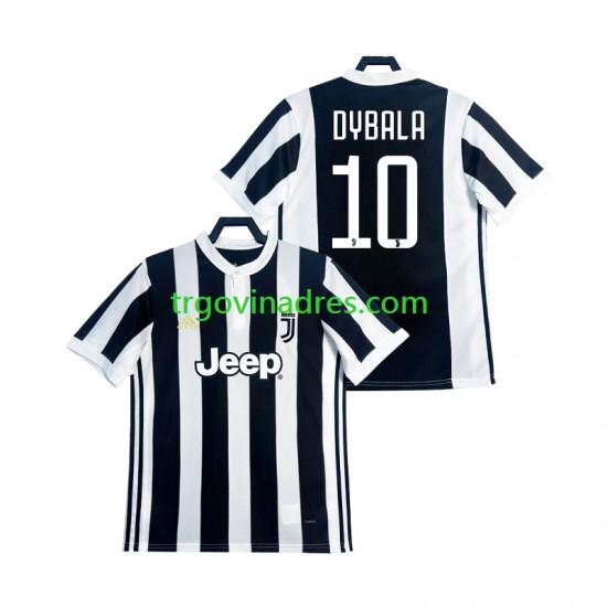 Muški Domaći Dres Juventus DYBALA 21 Retro 2017 2018 s Kratkih Rukava