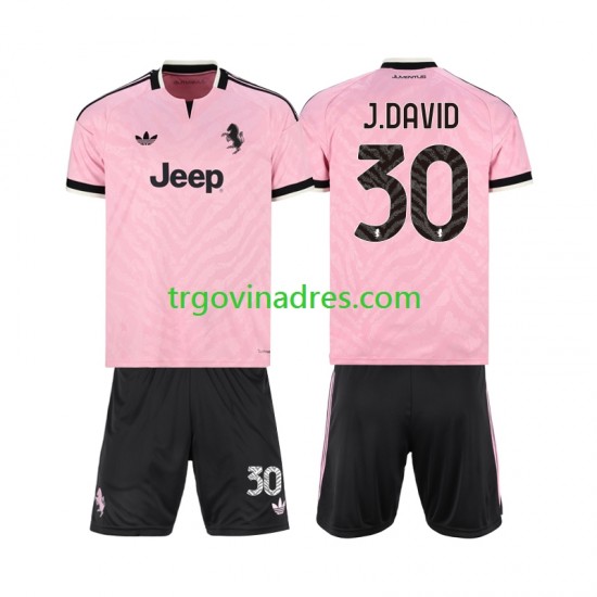 Dječji Gostujući Dres Juventus Jonathan David 30 2026-2027 s Kratkih Rukava