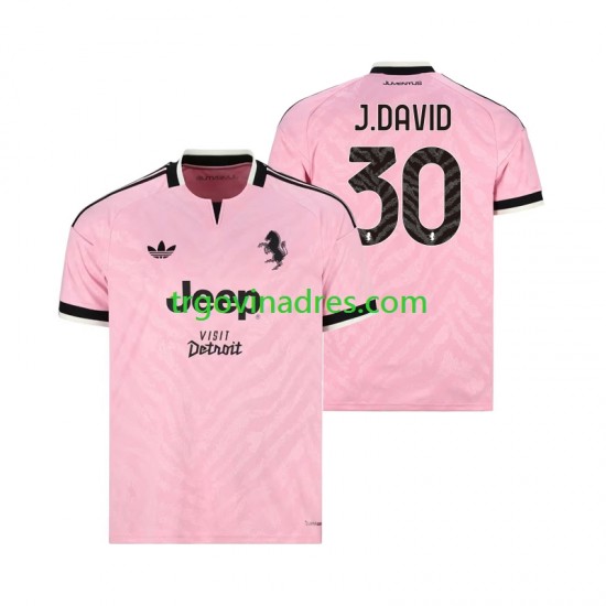 Muški Gostujući Dres Juventus Jonathan David 30 2026-2027 s Kratkih Rukava