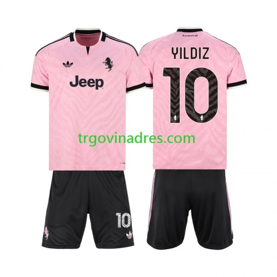 Dječji Gostujući Dres Juventus Kenan Yildiz 10 2026-2027 s Kratkih Rukava
