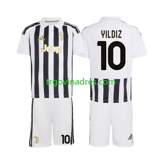 Dječji Domaći Dres Juventus Kenan Yildiz 10 2026-2027 s Kratkih Rukava