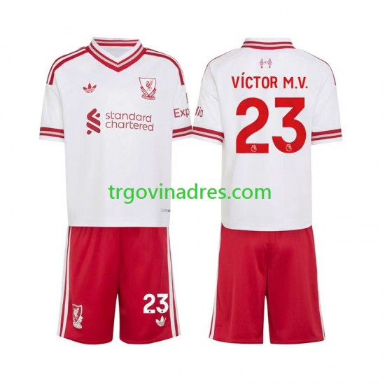 Dječji Gostujući Dres Liverpool V穩ctor Munoz 23 2026-2027 s Kratkih Rukava