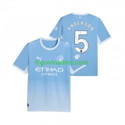 Muški Domaći Dres Manchester City Elliot Anderson 5 2026-2027 s Kratkih Rukava