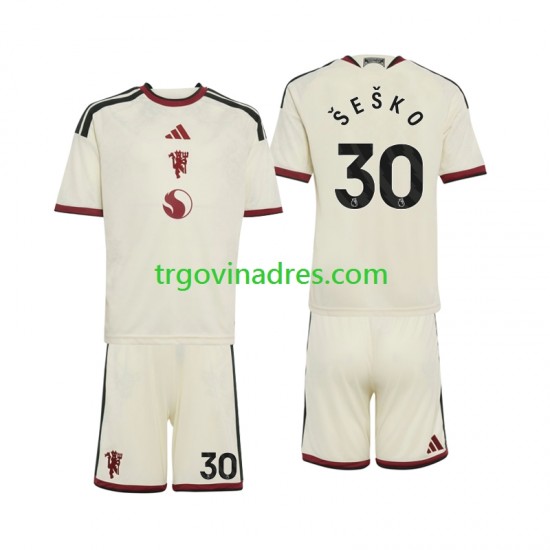 Dječji Treći Dres Manchester United Benjamin Sesko 30 2026-2027 s Kratkih Rukava