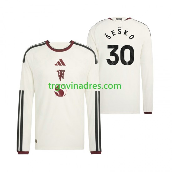 Muški Treći Dres Manchester United Benjamin Sesko 30 2026-2027 s Dugim Rukavima