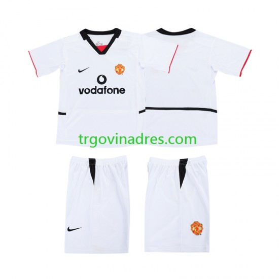 Dječji Gostujući Manchester United Football Shirt 2003 2002 s Kratkih Rukava
