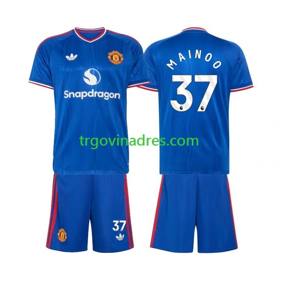 Dječji Gostujući Dres Manchester United Kobbie Mainoo 37 2026-2027 s Kratkih Rukava