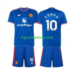 Dječji Gostujući Dres Manchester United Matheus Cunha 10 2026-2027 s Kratkih Rukava