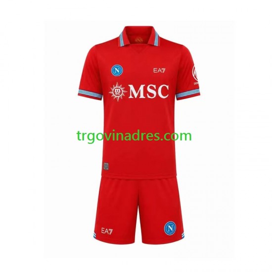 Dječji Treći Dres Napoli 2026-2027 s Kratkih Rukava