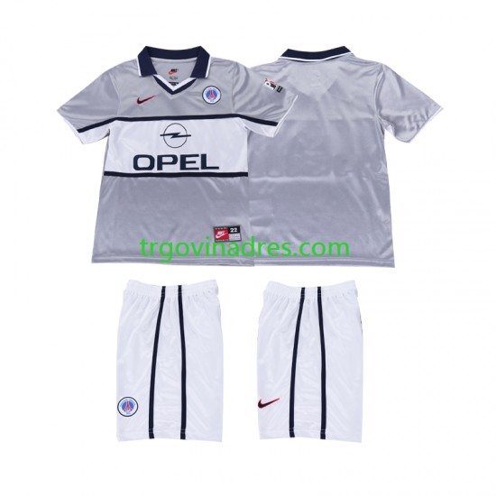 Dječji Gostujući Dres Paris Saint-Germain Retro 2000 2001 s Kratkih Rukava