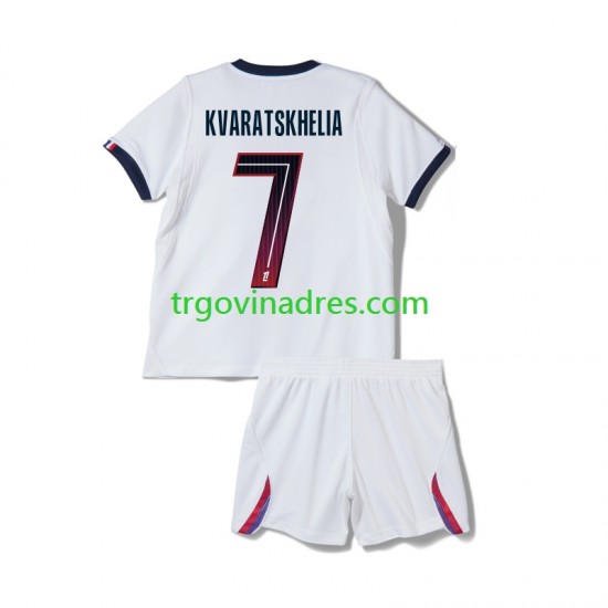 Dječji Gostujući Dres Paris Saint-Germain Khvicha Kvaratskhelia 7 2026-2027 s Kratkih Rukava