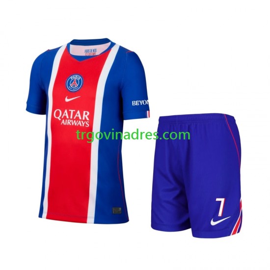 Dječji Domaći Dres Paris Saint-Germain Kylian Mbappe 7 2026-2027 s Kratkih Rukava