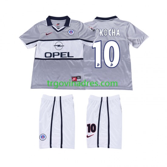Dječji Gostujući Dres Paris Saint-Germain OKOCHA 10 Retro 2000 2001 s Kratkih Rukava