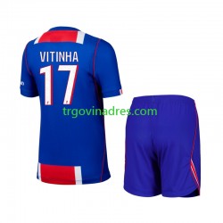 Dječji Domaći Dres Paris Saint-Germain Vitinha 17 2026-2027 s Kratkih Rukava