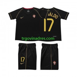 Dječji Gostujući Dres Portugal Cristiano Ronaldo 17 Retro 2006 s Kratkih Rukava