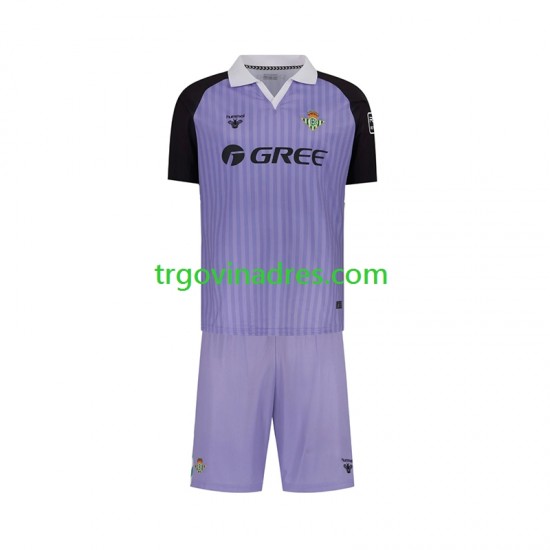 Dječji Domaći Golmanski Dres Real Betis Retro 2025-2026 s Kratkih Rukava