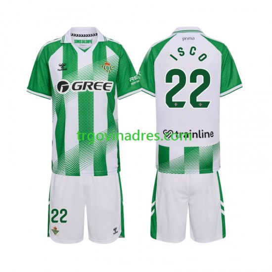 Dječji Domaći Dres Real Betis Isco 22 2026-2027 s Kratkih Rukava