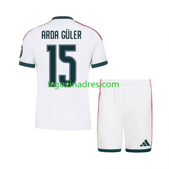 Dječji Domaći Dres Real Madrid Arda Guler 15 2026-2027 s Kratkih Rukava