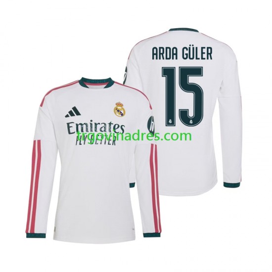 Muški Domaći Dres Real Madrid Arda Guler 15 2026-2027 s Dugim Rukavima