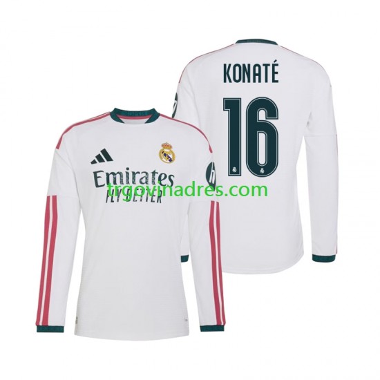 Muški Domaći Dres Real Madrid Ibrahima Konate 16 2026-2027 s Dugim Rukavima