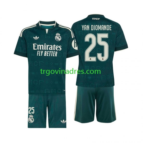 Dječji Gostujući Dres Real Madrid Yan Diomande 25 2026-2027 s Kratkih Rukava