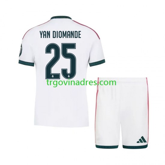 Dječji Domaći Dres Real Madrid Yan Diomande 25 2026-2027 s Kratkih Rukava