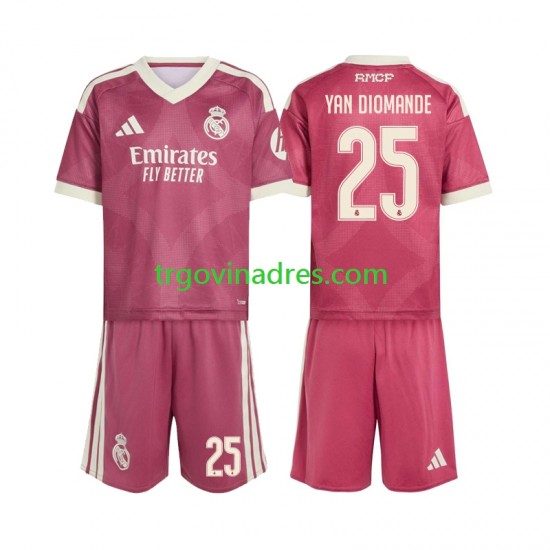 Dječji Treći Dres Real Madrid Yan Diomande 25 2026-2027 s Kratkih Rukava
