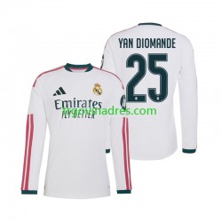 Muški Domaći Dres Real Madrid Yan Diomande 25 2026-2027 s Dugim Rukavima
